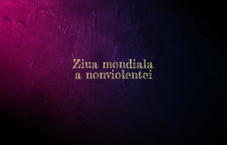 ziua mondiala a nonviolentei