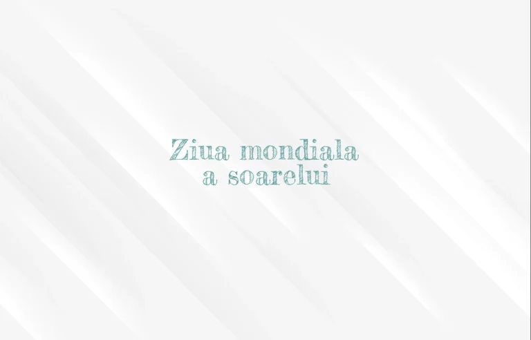 ziua mondiala a soarelui