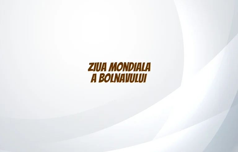 ziua mondiala a bolnavului